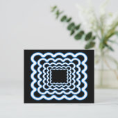 Wavy Frames Postkarte (Stehend Vorderseite)
