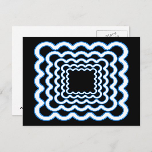 Wavy Frames Postkarte (Vorne/Hinten)