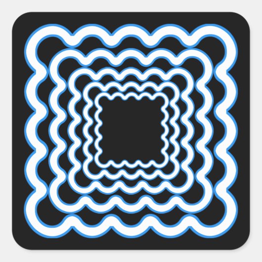 Wavy Frames Sticker (Vorderseite)