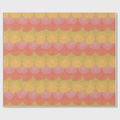 Wavy Geometric Wrapping Paper Geschenkpapier (Flach)