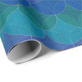 Wavy Geometric Wrapping Paper Geschenkpapier (Rolleneckpunkt)