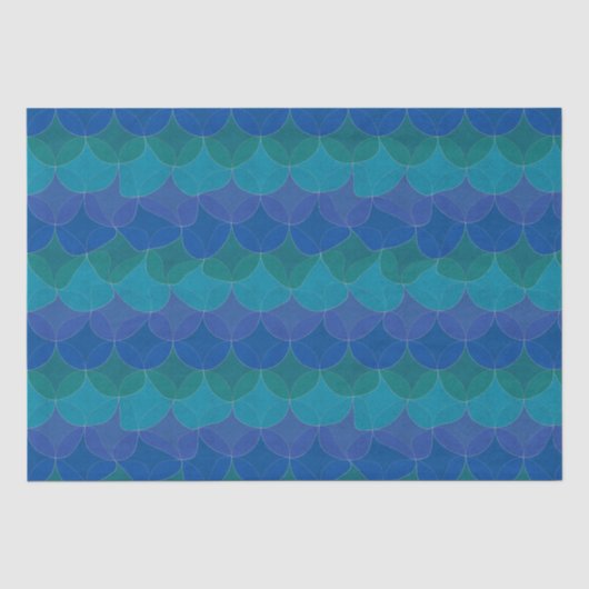 Wavy Geometric Wrapping Paper Seidenpapier (Vorderseite)