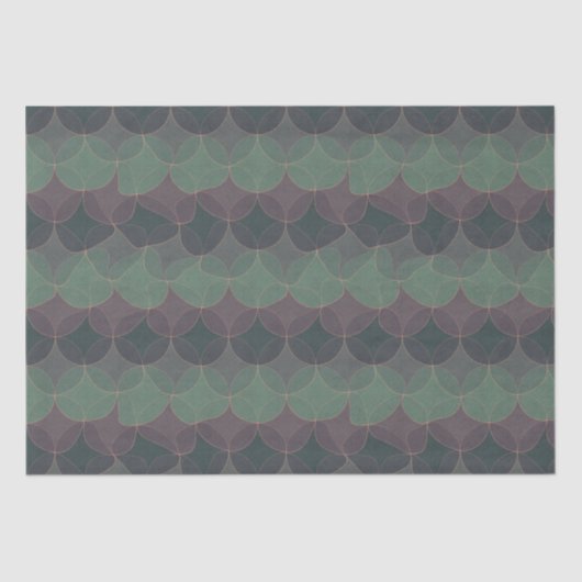 Wavy Geometric Wrapping Paper Seidenpapier (Vorderseite)