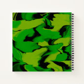 Wavy Green und Black Notizblock (Rückseite)