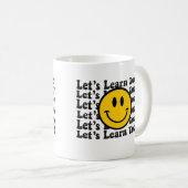 Wavy Groovy Lasst uns heute lernen Kaffeetasse (VorderseiteRechts)