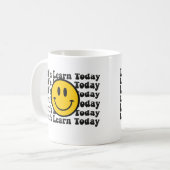 Wavy Groovy Lasst uns heute lernen Kaffeetasse (Vorderseite Links)