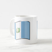 Wavy Guatemala-Flagge Kaffeetasse (Vorderseite Links)