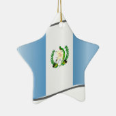 Wavy Guatemala-Flagge Keramikornament (Rechts)