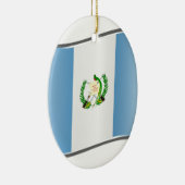 Wavy Guatemala-Flagge Keramikornament (Rechts)