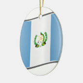 Wavy Guatemala-Flagge Keramikornament (Links)