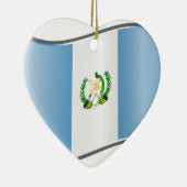 Wavy Guatemala-Flagge Keramikornament (Rechts)