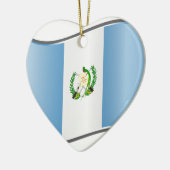 Wavy Guatemala-Flagge Keramikornament (Links)