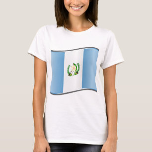Wavy Guatemala-Flagge T-Shirt