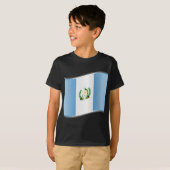 Wavy Guatemala-Flagge T-Shirt (Vorne ganz)