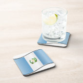 Wavy Guatemala-Flagge Untersetzer (Rechte Seite)