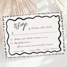 Wavy Hand Drawn Scribble Squiggle UAWG Wedding