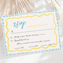 Wavy Hand Drawn Scribble Squiggle UAWG Wedding