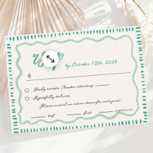 Wavy Hand Drawn Scribble Squiggle UAWG Wedding