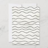 Wavy Hand gezeichneter medizinischer Abschluss Einladung (Rückseite)