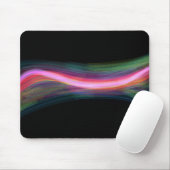 Wavy Hintergrund mit farbigen Linien Mousepad (Mit Mouse)