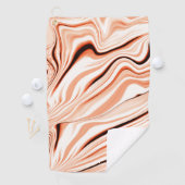 Wavy in beigen, gebogenen, braunen Flaschen Golfhandtuch (Insitu)