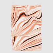 Wavy in beigen, gebogenen, braunen Flaschen Golfhandtuch (Vorderseite)