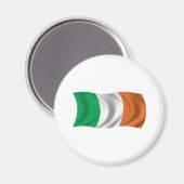 Wavy Ireland Flag Magnet (Vorderseite/Rückseite)