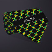 Wavy Jamaica Flag Pattern Krawatte