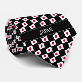 Wavy Japan Flag Muster Krawatte (Gerollt)