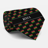 Wavy Kenya Flag Pattern Krawatte (Gerollt)