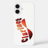 Wavy Klarinette Case-Mate iPhone Hülle (Rückseite)