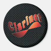 Wavy Klarinette Magnet (Vorne)