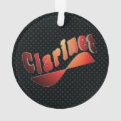 Wavy Klarinette Ornament (Rückseite)