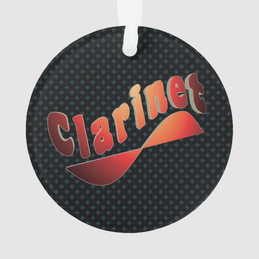 Wavy Klarinette Ornament (Rückseite)