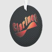 Wavy Klarinette Ornament (Vorderseite)