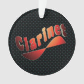 Wavy Klarinette Ornament (Vorderseite)