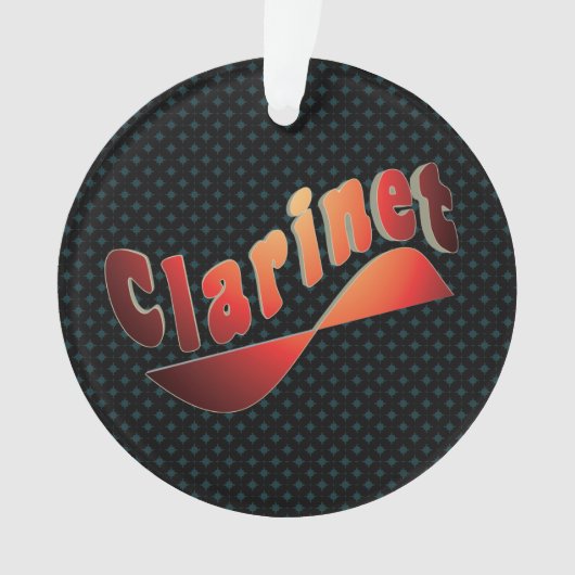 Wavy Klarinette Ornament (Vorderseite)