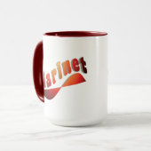 Wavy Klarinette Tasse (Vorderseite Links)