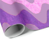 Wavy Lavender Green Colorful Geschenkpapier (Rolleneckpunkt)
