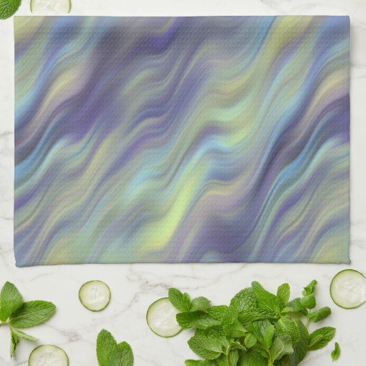 Wavy Lavender Texture Handtuch (Gefaltet)