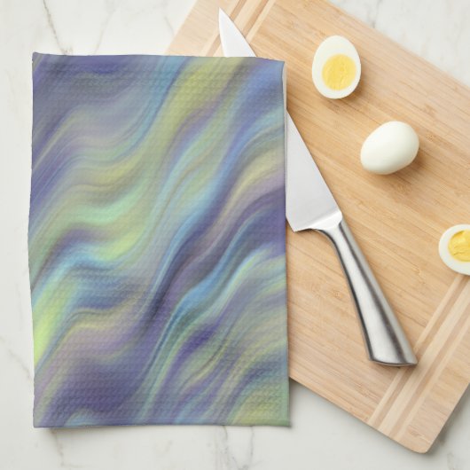 Wavy Lavender Texture Handtuch (Viertel Falte)