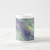 Wavy Lavender Texture Porzellantasse (Vorderseite)