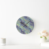 Wavy Lavender Texture Runde Wanduhr (Zuhause)