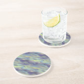 Wavy Lavender Texture Sandstein Untersetzer (Seite)