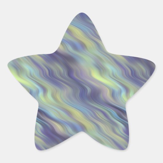 Wavy Lavender Texture Stern-Aufkleber (Vorderseite)