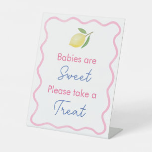 Wavy Line Babys sind süße Babyparty-Geschenke Sockelschild