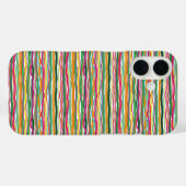 Wavy Lines Earth Tone Hippie über Print Case-Mate iPhone Hülle (Rückseite (Horizontal))