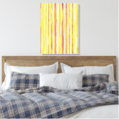 Wavy Lines Leinwanddruck (Insitu (Schlafzimmer))