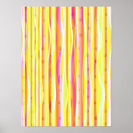 Wavy Lines Poster (Vorne)