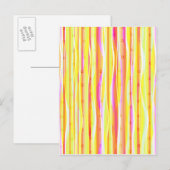 Wavy Lines Postkarte (Vorne/Hinten)